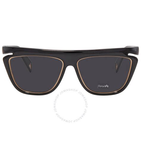 Fendi Grey Unisex Sunglasses FF 0384/S 0807 55 